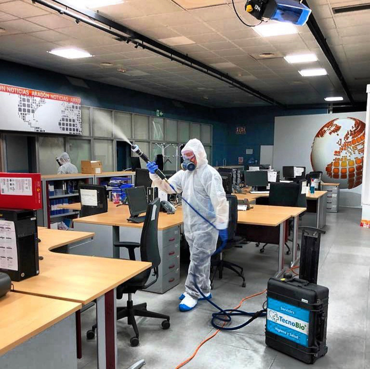 Desinfección de instalaciones empresariales