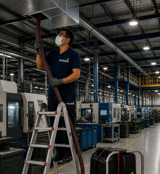 Limpieza conductos industriales