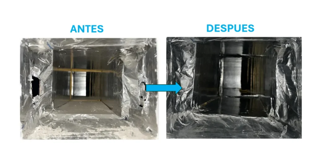 Reparación de fugas de conductos de climatización